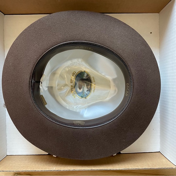 Beaver Brand Size 7 and 5/8 (61) Fur Felt Hat - Picture 7 of 8